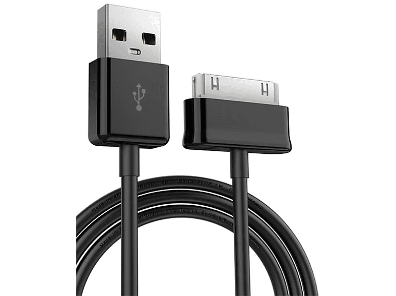 INF 30-poliges USB-Kabel, Ladegerät/Datenkabel, kompat, USB Kabel, Schwarz