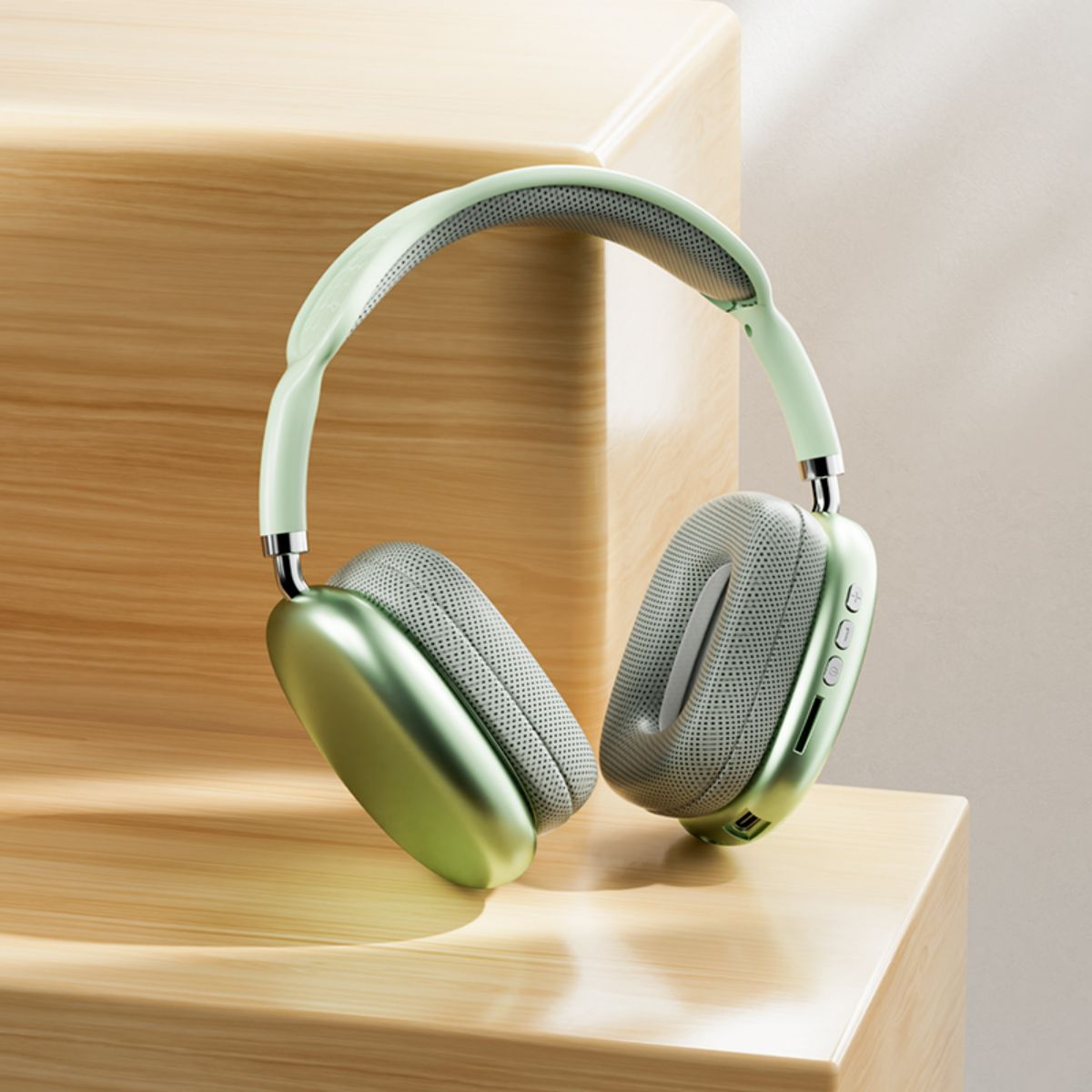 DIIDA Kabellose Over-Ear-Kopfhörer, Geräuschunterdrückung, Headset grün Kopfhörer Musik, Bluetooth Bluetooth Over-ear für