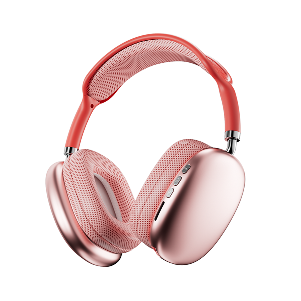Bluetooth-Headset, Headset rot Bluetooth Funk-Kopfhörer, KINSI Gaming-Headset für Bluetooth Kabelloses Musik, Kopfhörer Over-ear