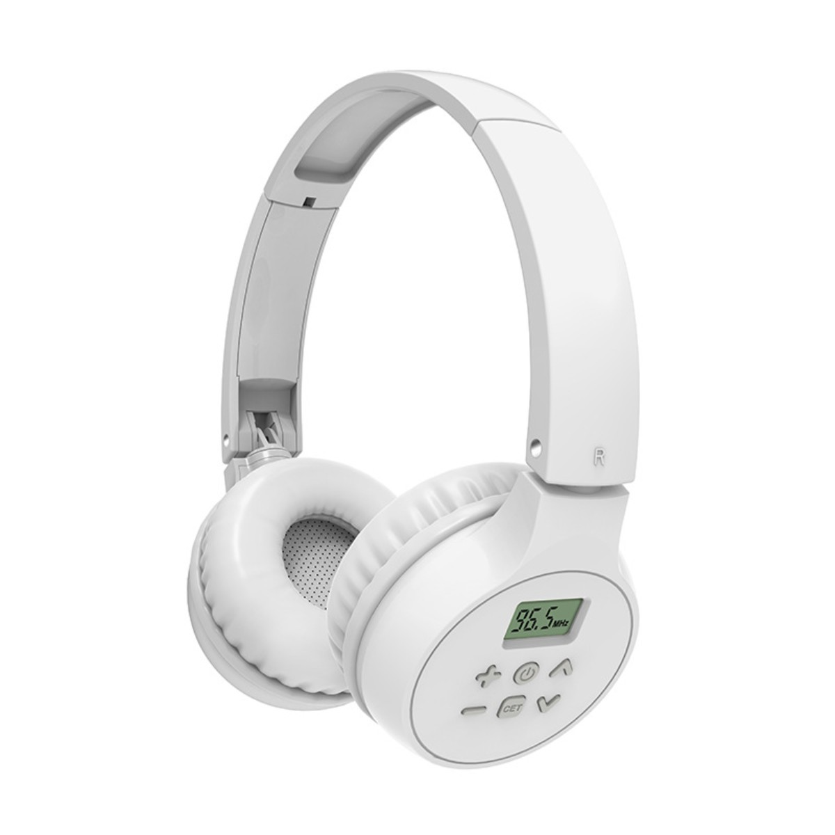 SYNTEK Kopfhörer Weiß 4-6 Weiß 4 Englisch Hören Kopfhörer FM Kopfhörer, Over-ear Wireless Klasse Kopfhörer