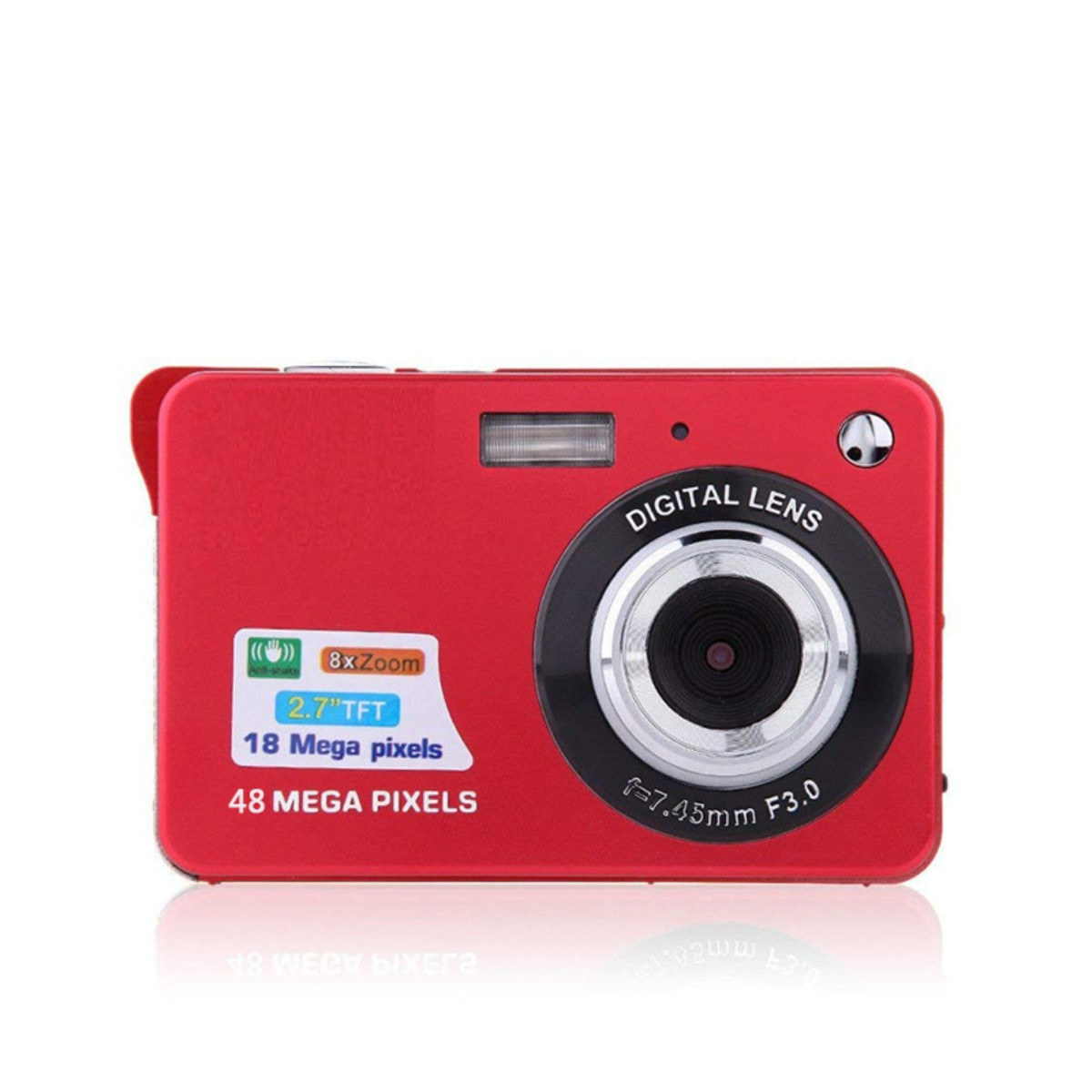 mit Megapixel 48 Rot, Kamera Video TFT-Bildschirm Auflösung Digitalkameras hoher Rot Retro SYNTEK Studentenkarte HD-Digitalkamera Camcorder