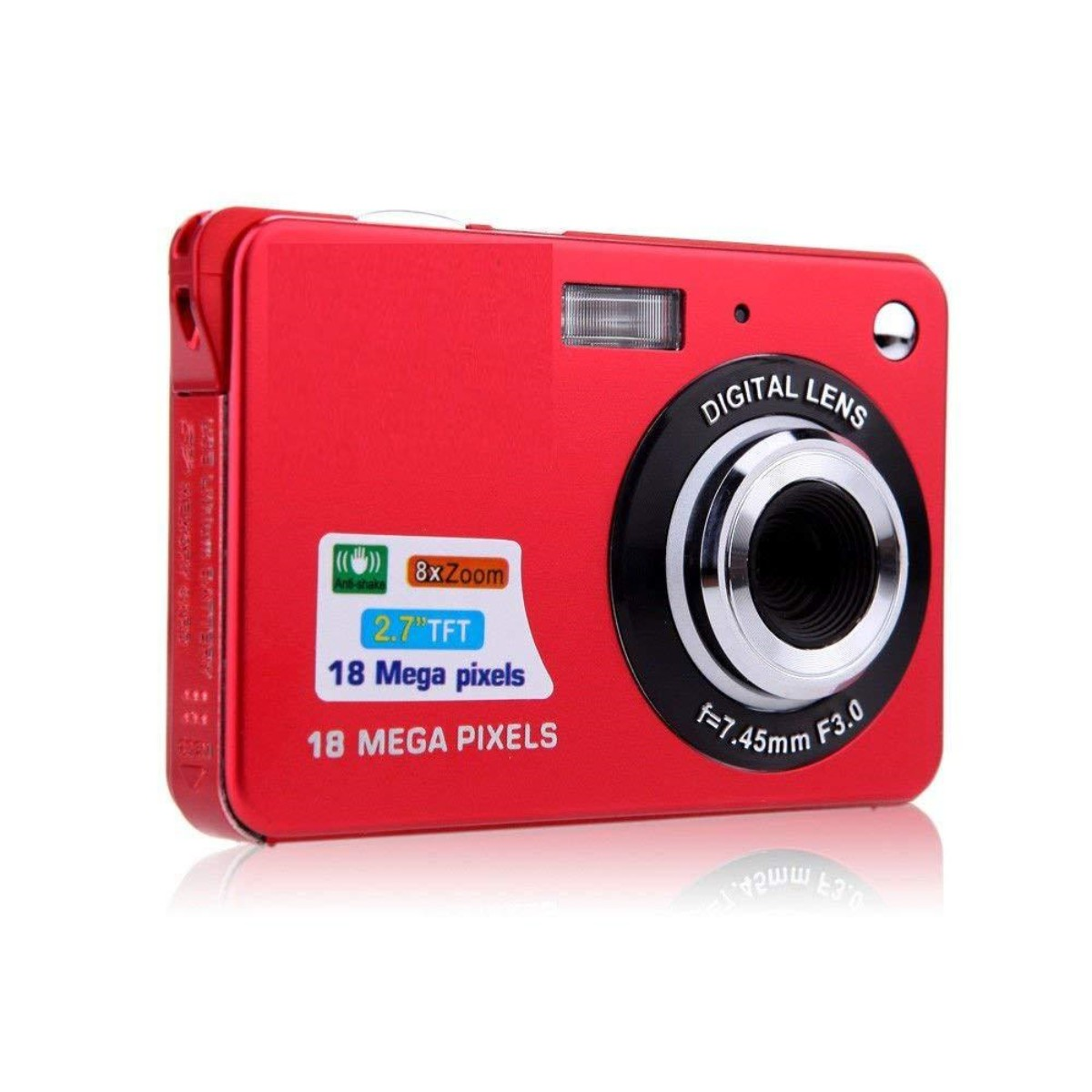 mit Megapixel 48 Rot, Kamera Video TFT-Bildschirm Auflösung Digitalkameras hoher Rot Retro SYNTEK Studentenkarte HD-Digitalkamera Camcorder
