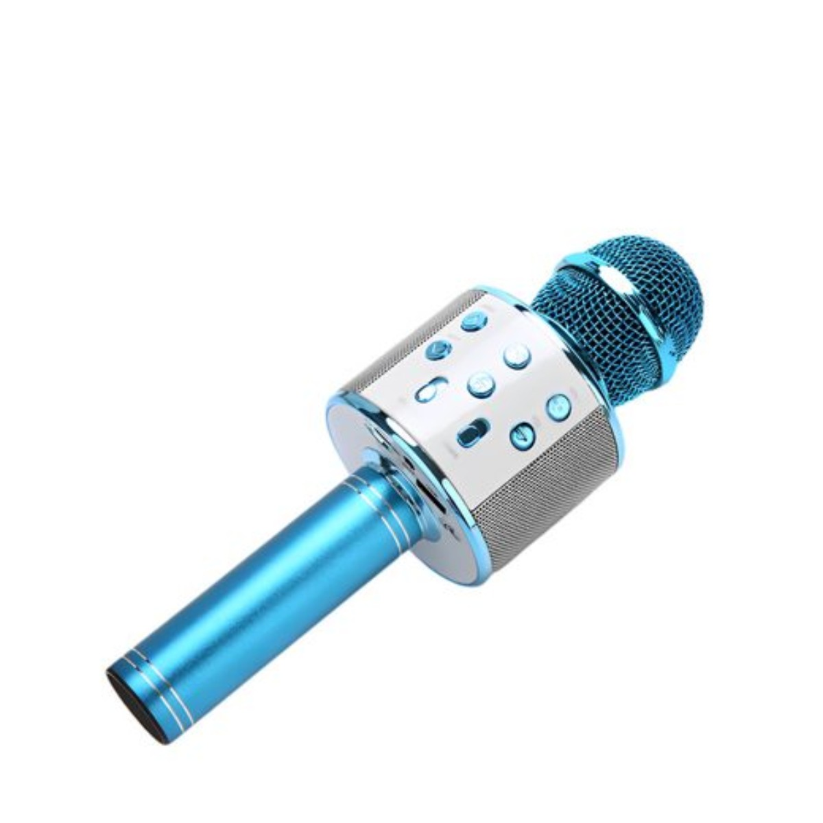 Bluetooth-Karaoke-Mikrofon,EINZIGARTIGES Mikrofon Bluetooth-Mikrofon für unvergessliches Blau Karaoke SYNTEK