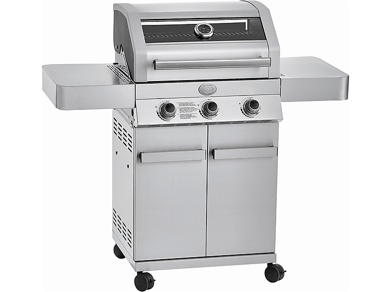 RÖSLE Gourmet G3 Gasgrill, silber (10,5 kW) MediaMarkt