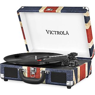 Tocadiscos  - VT005 VICTROLA, RCA +  auriculares, 33 1/3, 45, 78 RPM, Multicolor