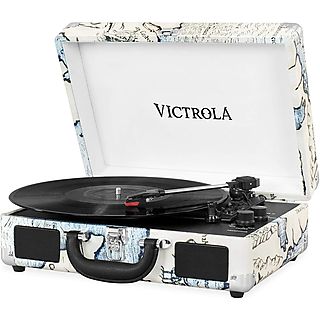 Tocadiscos  - VT004 VICTROLA, RCA +  auriculares, 33 1/3, 45, 78 RPM, Multicolor