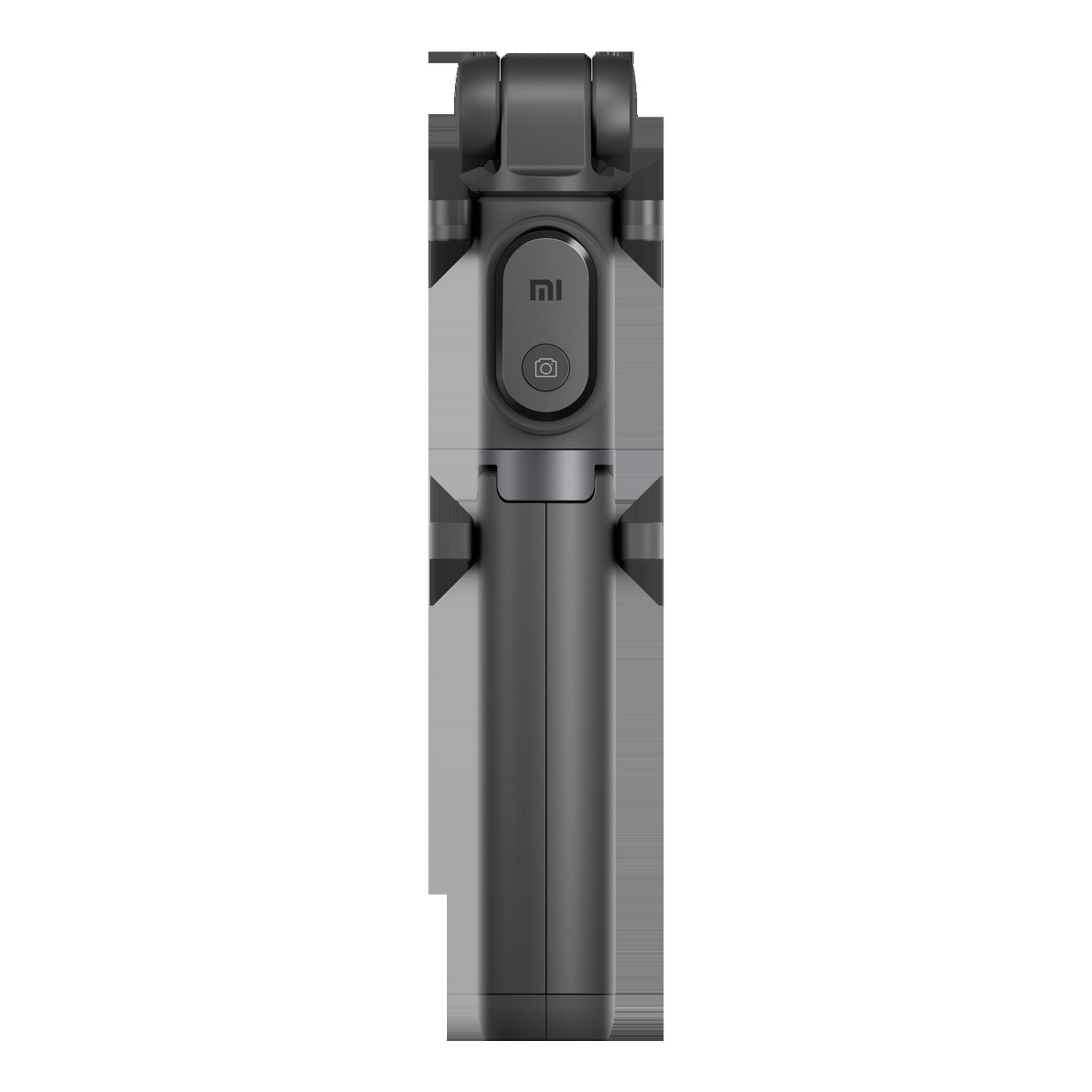 Schwarzer Selfie-Stick mit Xiaomi-Logo.