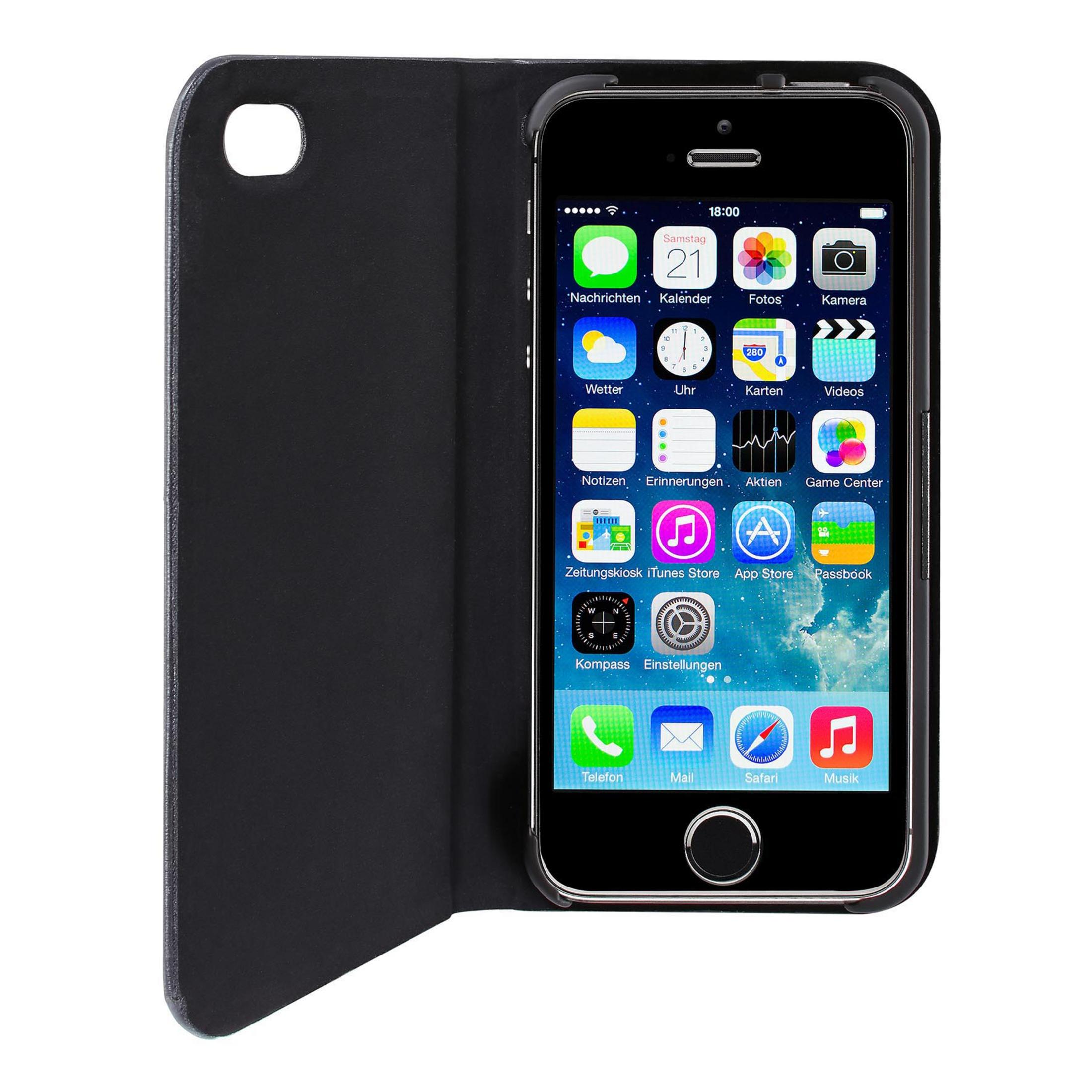 ARTWIZZ iPhone SE, Cover, iPhone Schwarz 5, iPhone FolioJacket, Apple, Flip 5S,