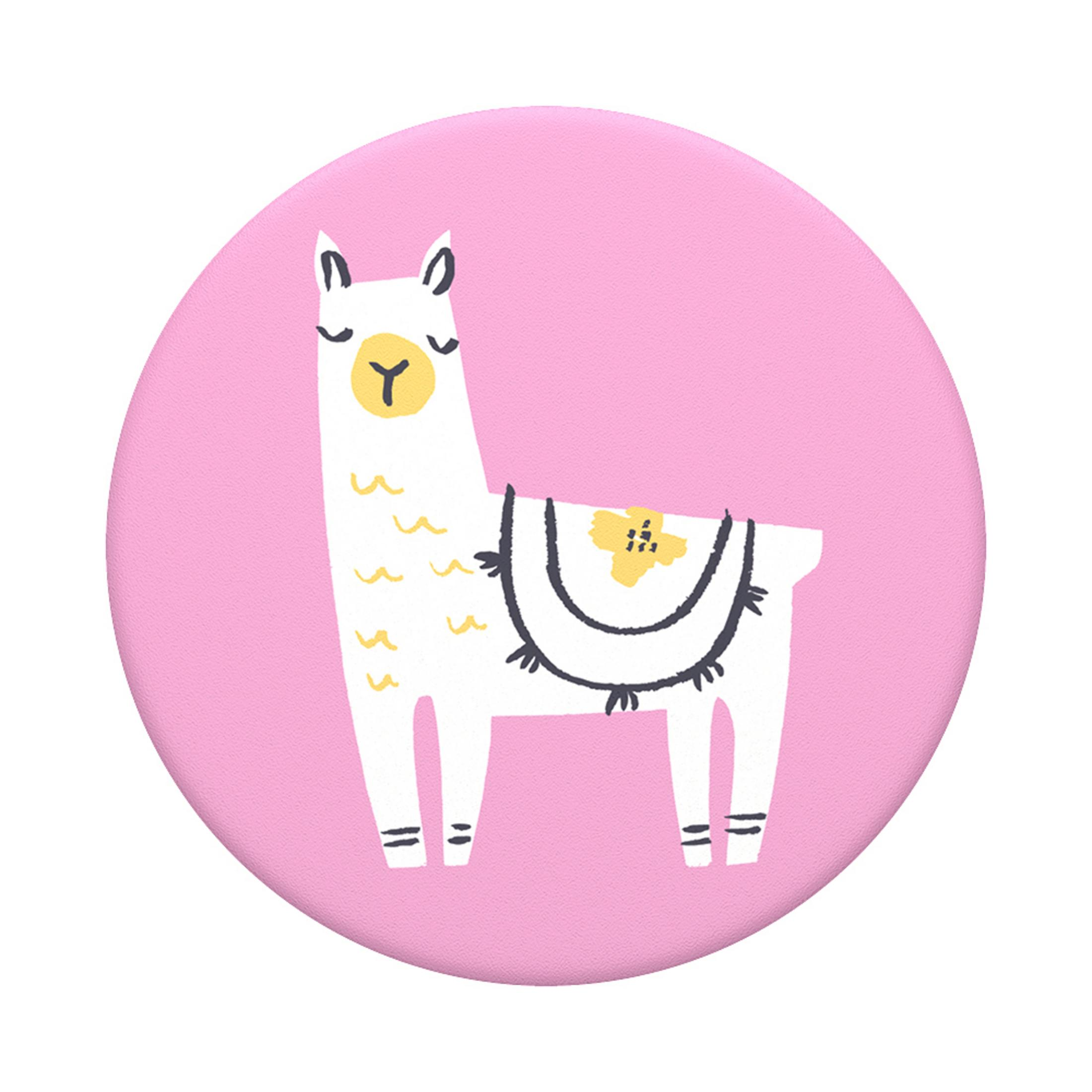 POPSOCKETS PopGrip Llama Glama Handyhalterung, Pink