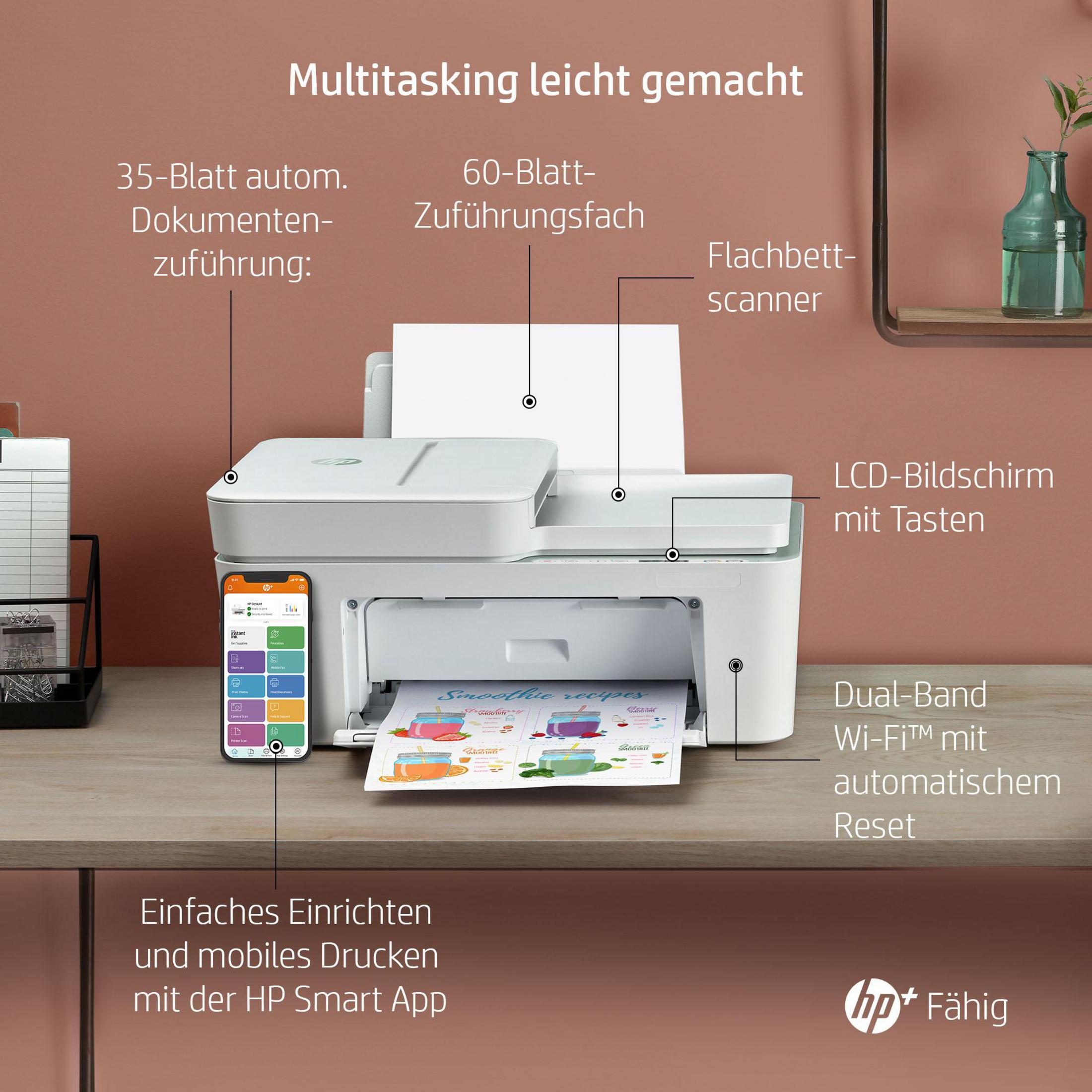 HP DeskJet 4122e All-in-One und Drucker Tinte WLAN Printer Multifunktionsgeräte