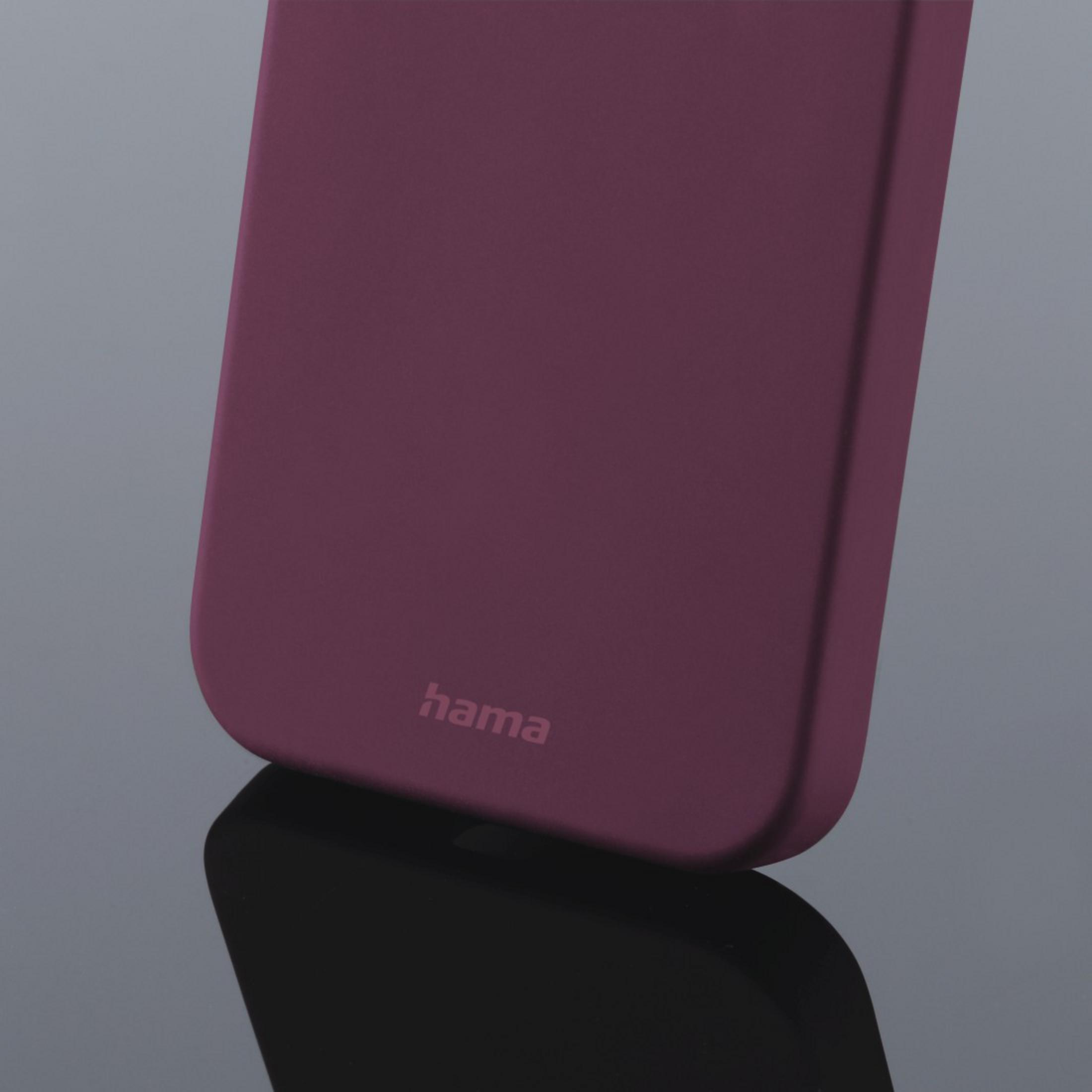 HAMA MagCase Finest Backcover, iPhone Feel PRO, Apple, Bordeaux 13 mini