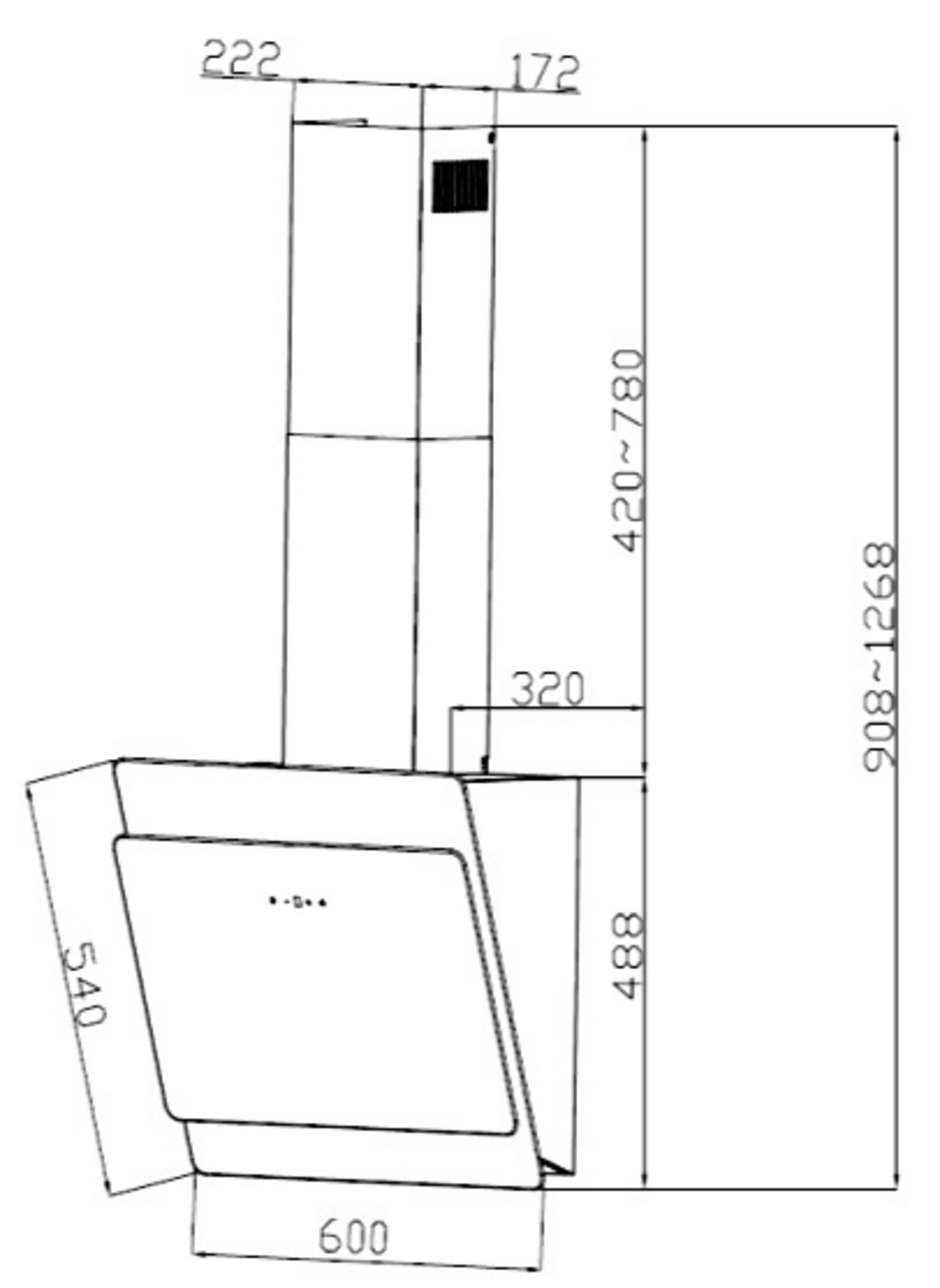 320 ABTZ, PKM S3-60 breit, tief) mm mm Dunstabzugshaube (600