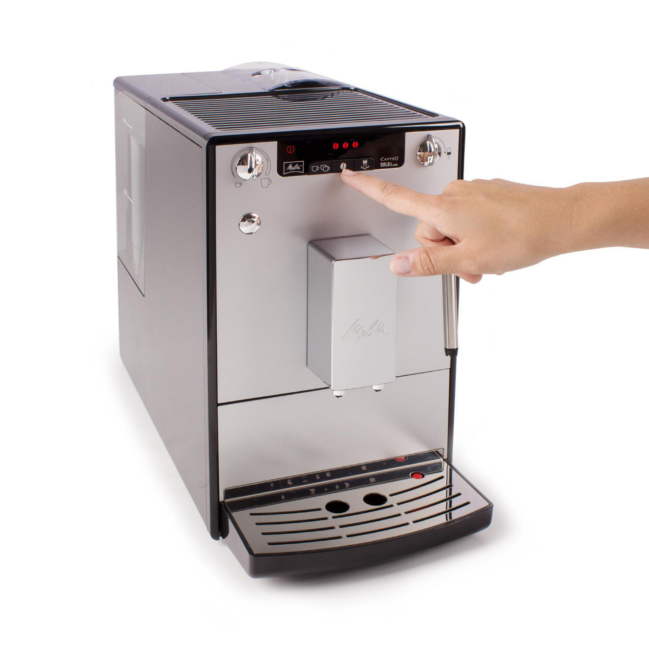 MELITTA E953-202 Kaffeevollautomat Schwarz-silber