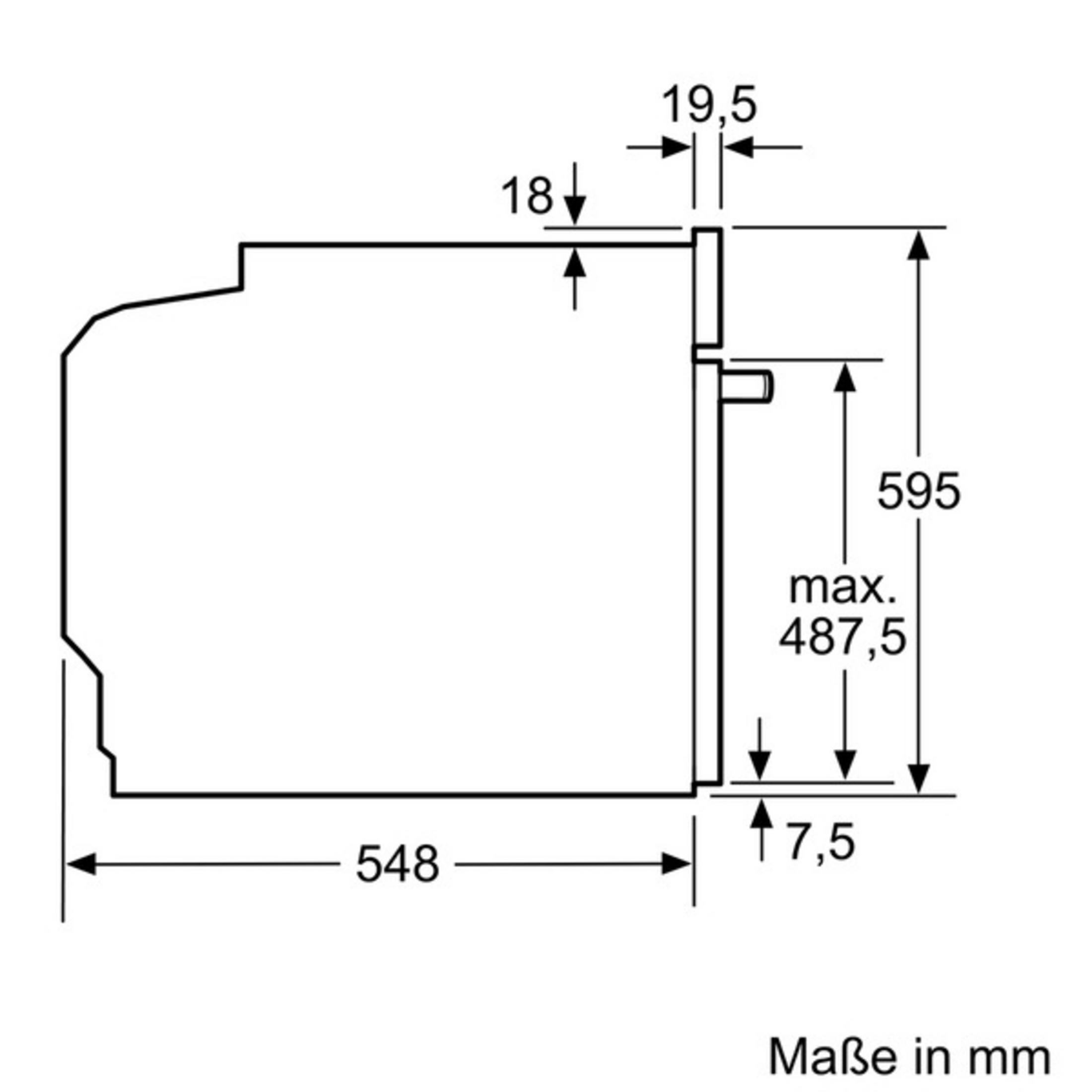 Einbau-Backofen iQ700 (Einbaugerät, Liter, breit) A+, Einbau-Backofen SIEMENS mm 71 594 HB678GBS6
