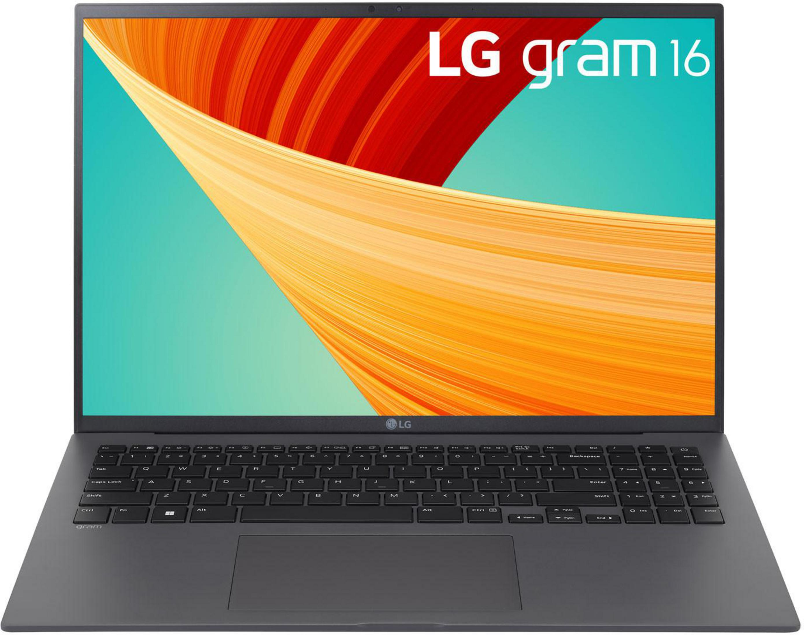 LG 16Z90R-G.AA76G I7-1360P/16GB/512GB GRAU, Notebook, mit 16 Zoll 