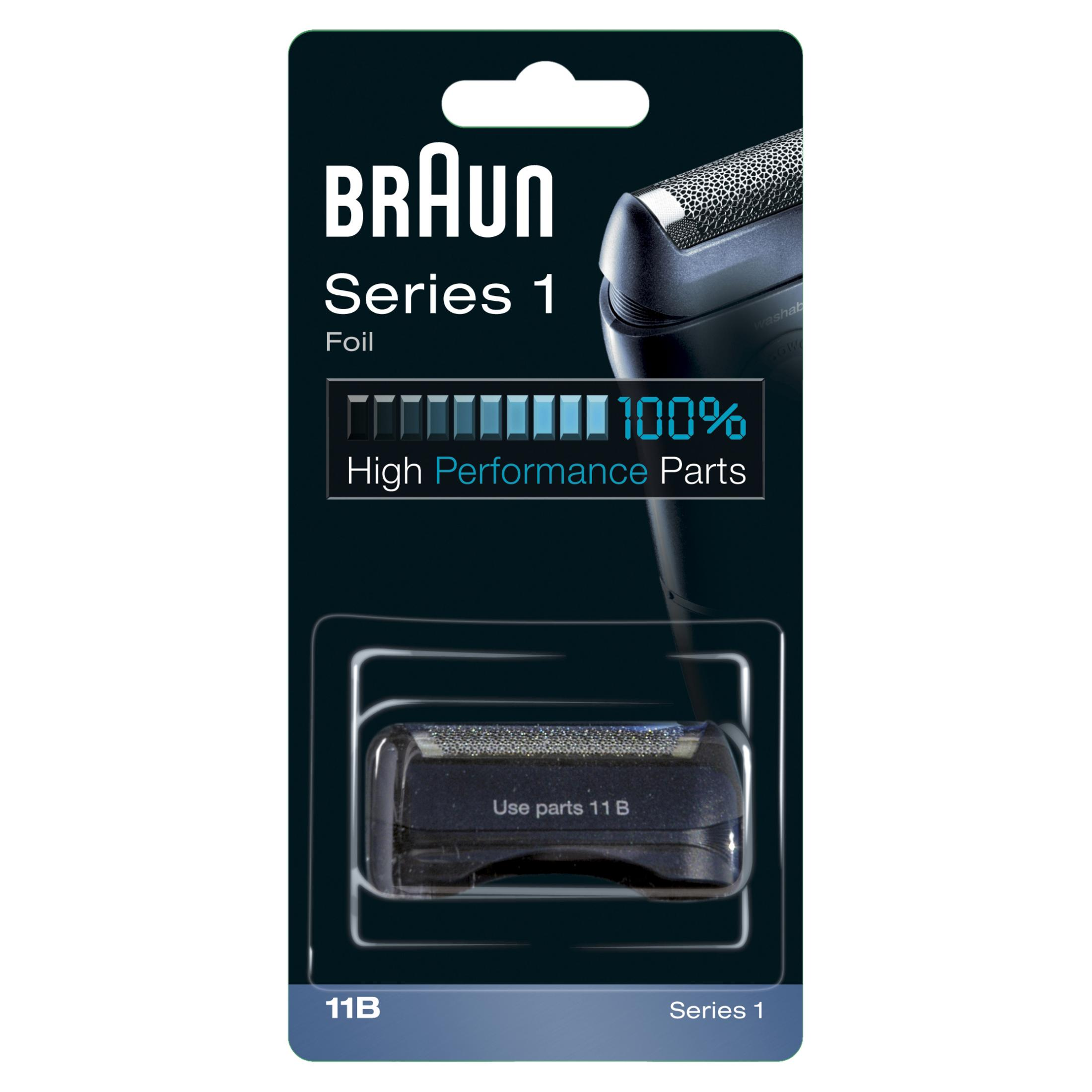 Braun Series 1 Folienrasierer Ersatzverpackung. 100% High Performance Parts Etikett.
