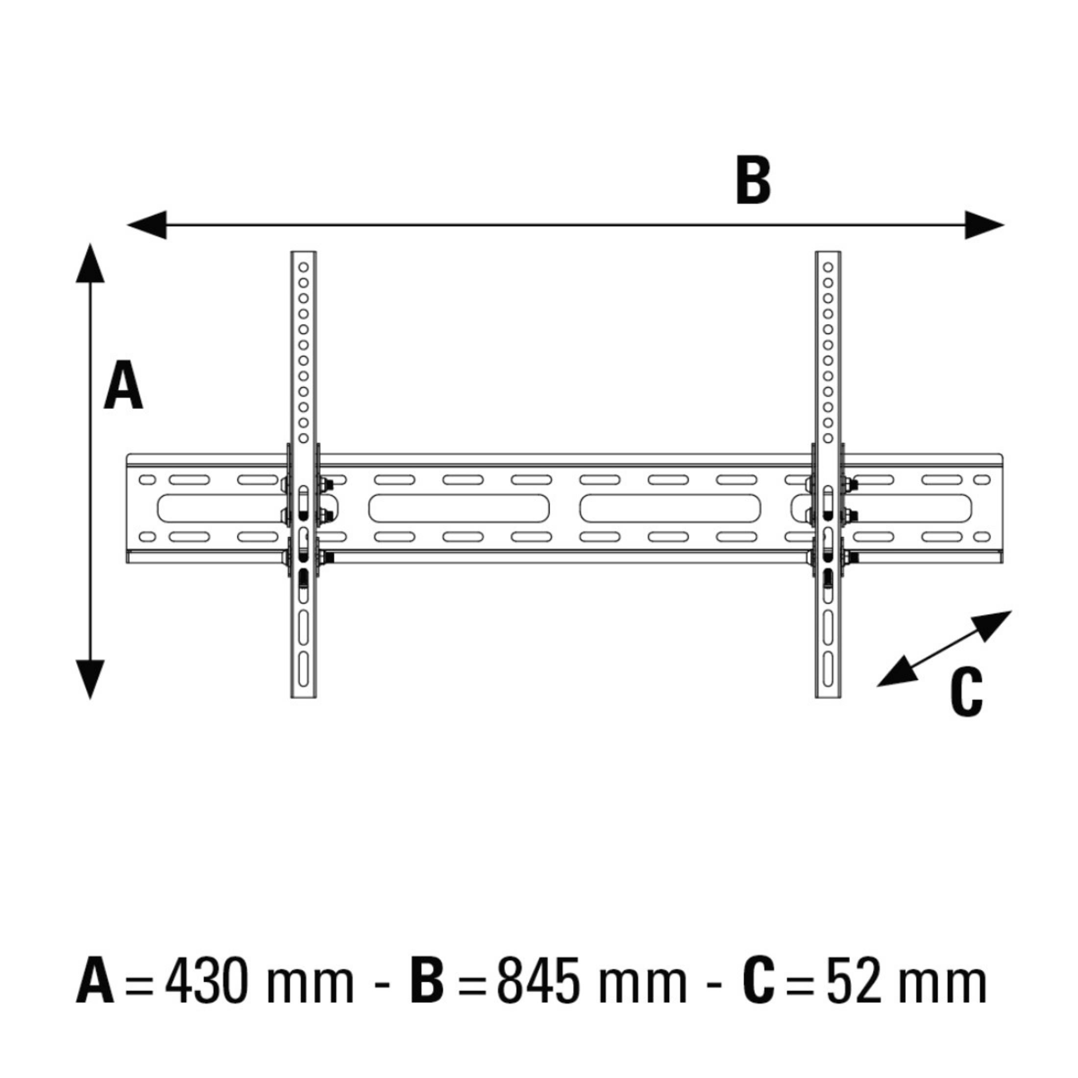 Sterne, HAMA cm 191 3 Wandhalterung, TILT, Schwarz (75\