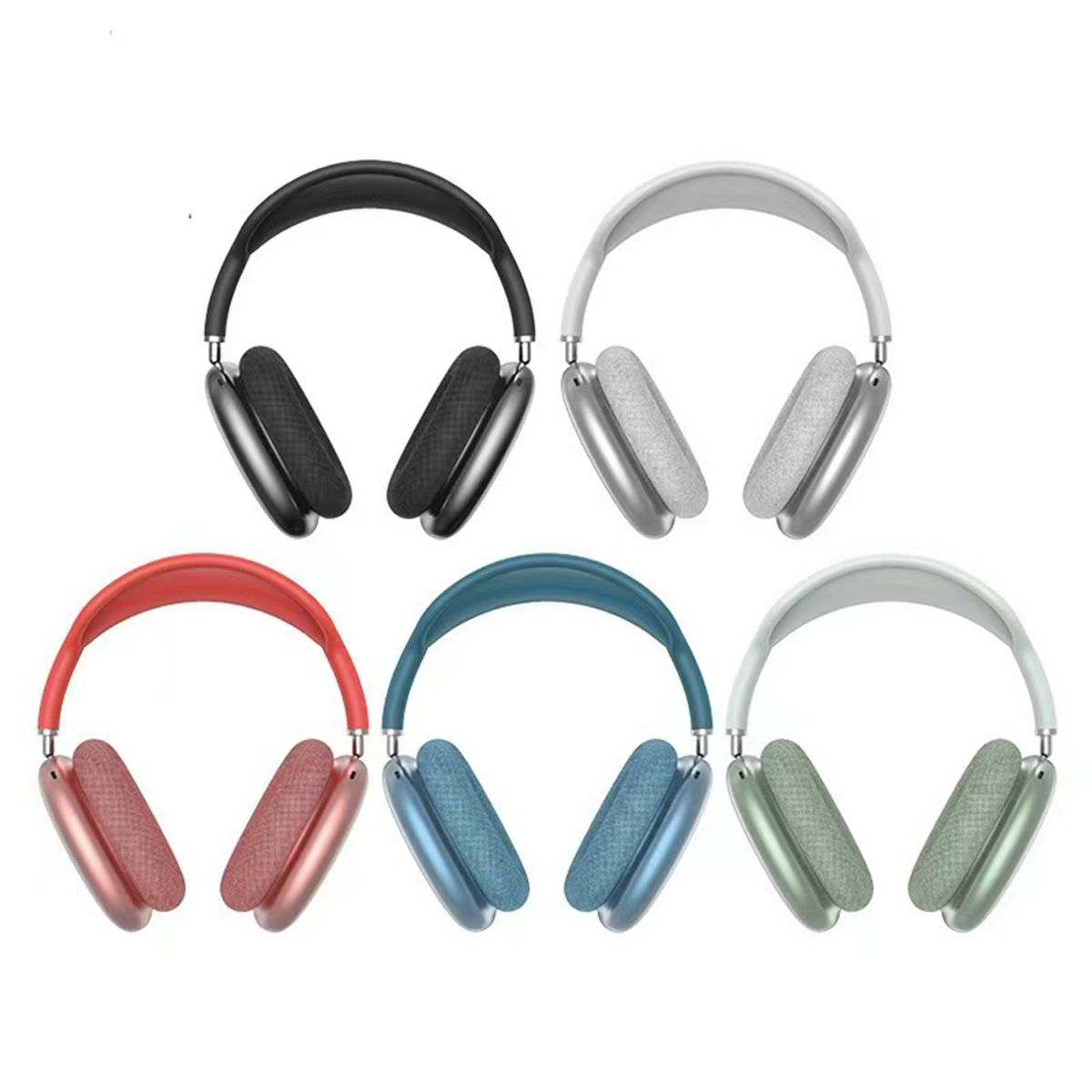 KINSI Bluetooth-Headset,Outdoor,Geräuschunterdrückung,kabelgebunden/Wireless-Headset, Over-ear weiß Bluetooth Kopfhörer