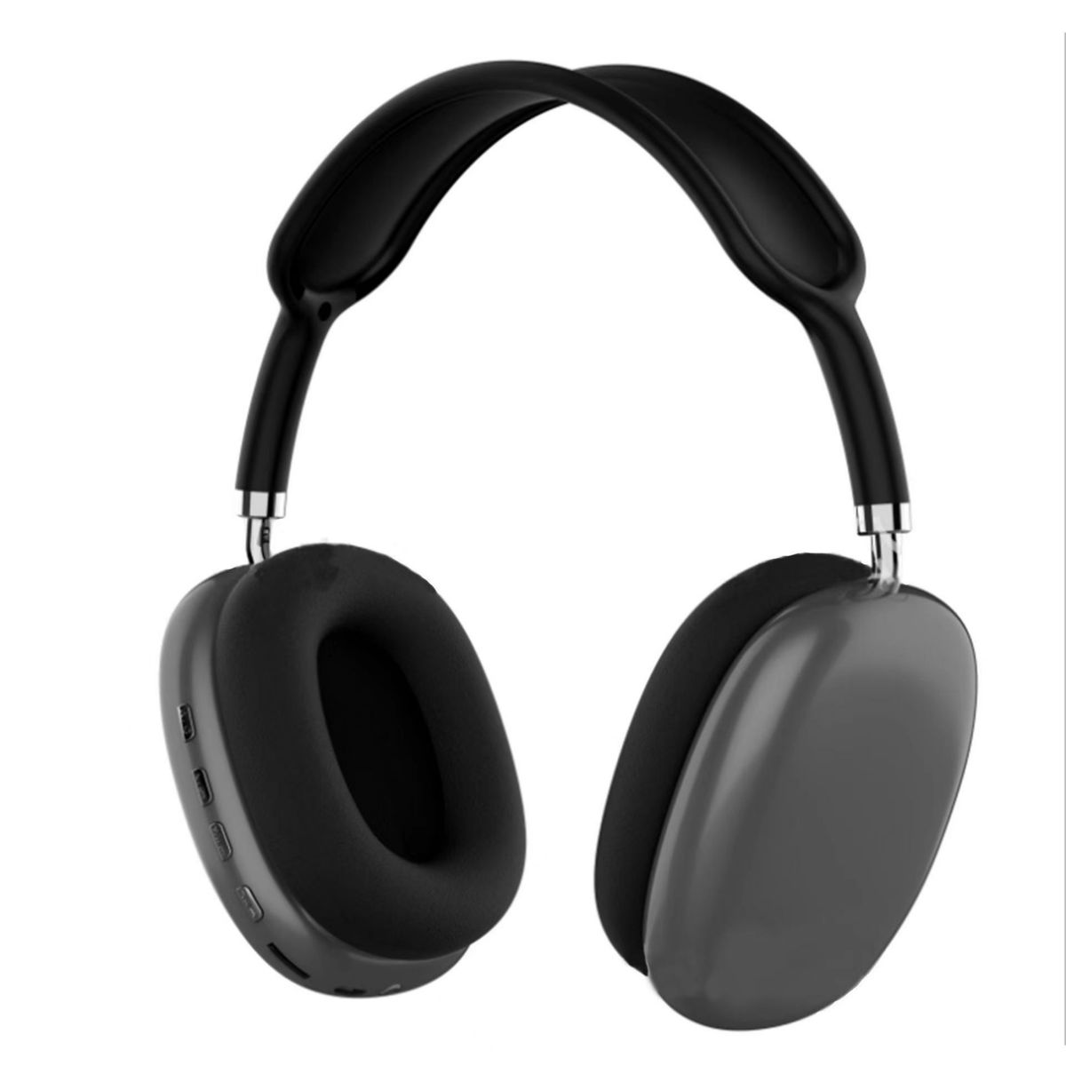 KINSI Bluetooth Overhead-Kopfhörer schwarz Kopfhörer 90° Geräuschunterdrückung, drehbaren, Kabelloser Over-ear mit