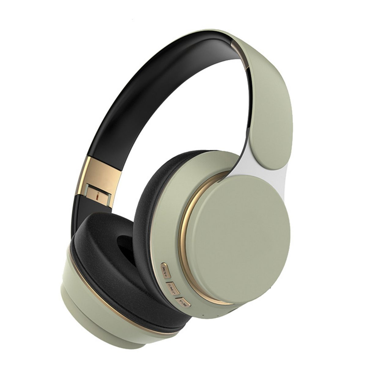 Over-ear Kabellose Kopfhörer, Bluetooth Stereo-Ton, grün Sport-Kopfhörer, Kopfhörer Over-Ear-Kopfhörer, KINSI Bluetooth,