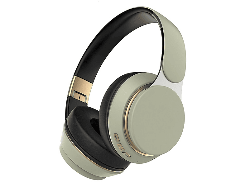 KINSI Over-Ear-Kopfhörer, Kabellose Kopfhörer, Sport-Kopfhörer, Bluetooth, Stereo-Ton, Over-ear Kopfhörer Bluetooth grün