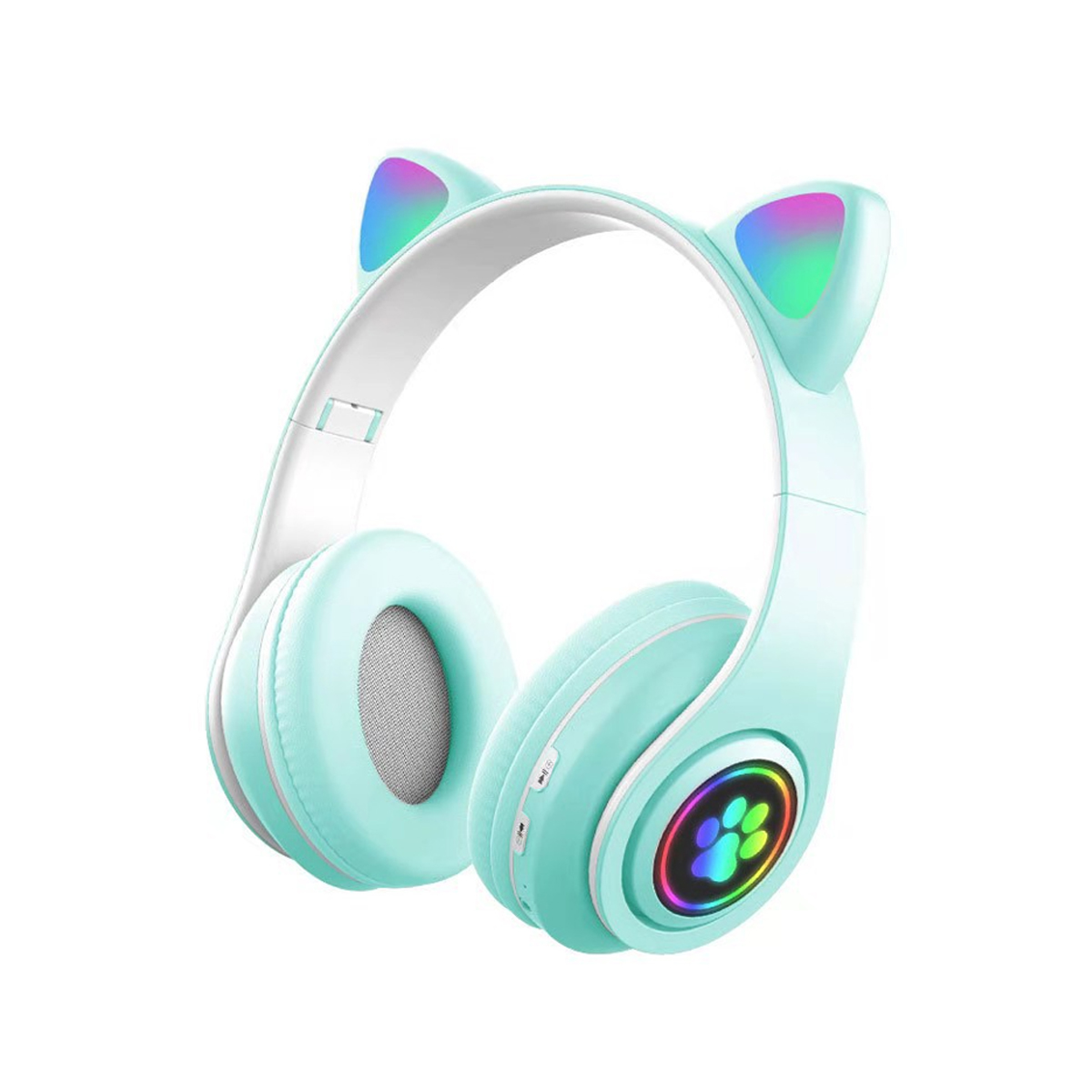 KINSI Drahtloses Headset, Computer/Telefon, kompatibel Bluetooth, Gaming-Headset, mit grün Over-ear Bluetooth Bluetooth-Headset