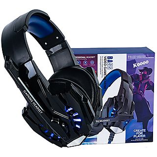 Auriculares gaming - KINSI G9000, Circumaurales, Azul