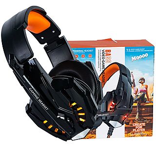 Auriculares gaming - KINSI G9000, Circumaurales, naranja