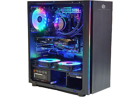 PC Gaming  - RAMPAGE JOYBE COMPUTERS, Intel® Core™ i7-12700F 25 MB de caché, hasta 4.90 GHz, 16 GB, 500 GB, GeForce RTX™ 3060, Windows 11 Pro, Negro