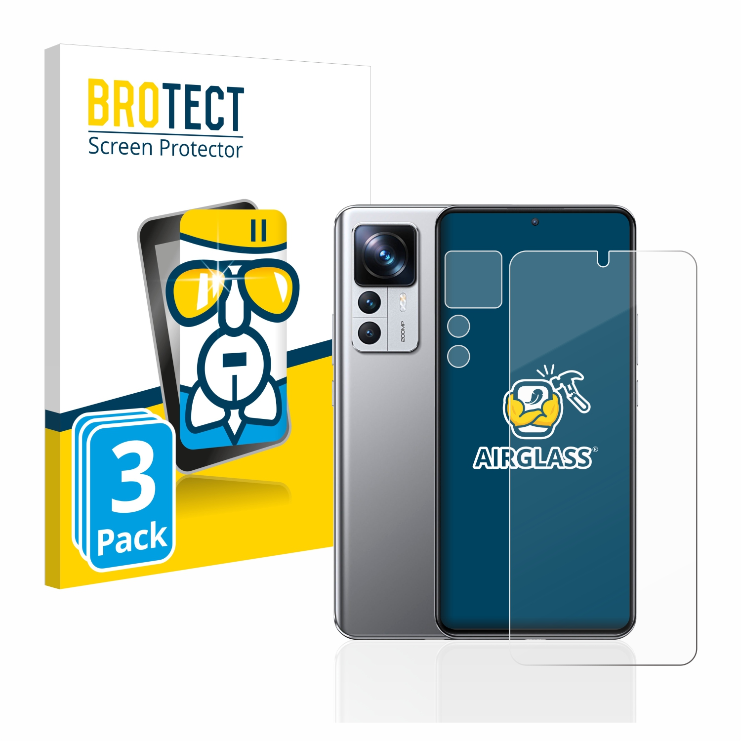 Schutzfolie(für Xiaomi Airglass 3x 12T Pro) klare BROTECT