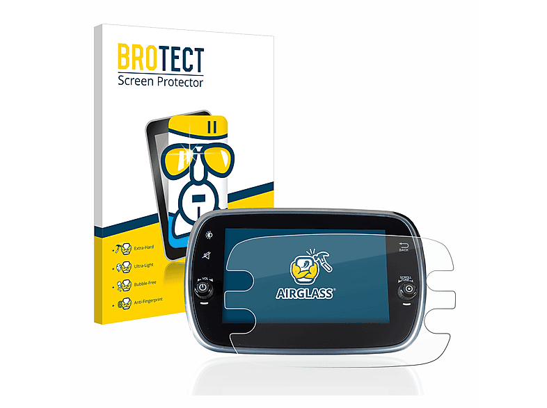 BROTECT Airglass klare Schutzfolie(für Fiat 500X 2016-2019 Uconnet 7\