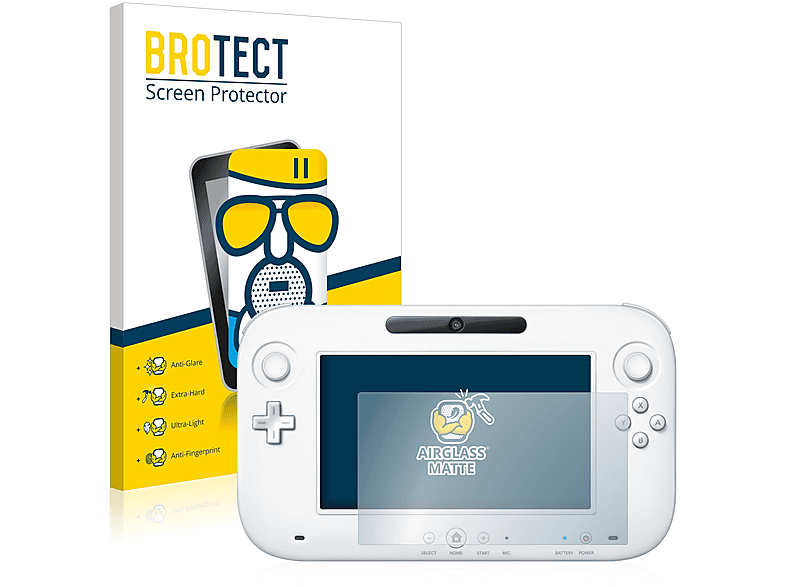 BROTECT Airglass matte Schutzfolie(für GamePad U Wii (Controller)) Nintendo