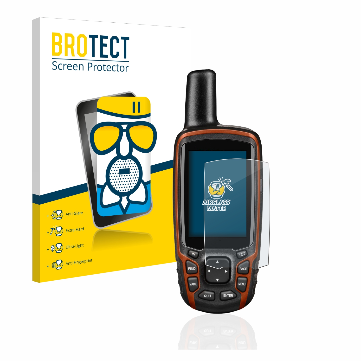 GPSMAP Airglass Garmin matte BROTECT 64s) Schutzfolie(für