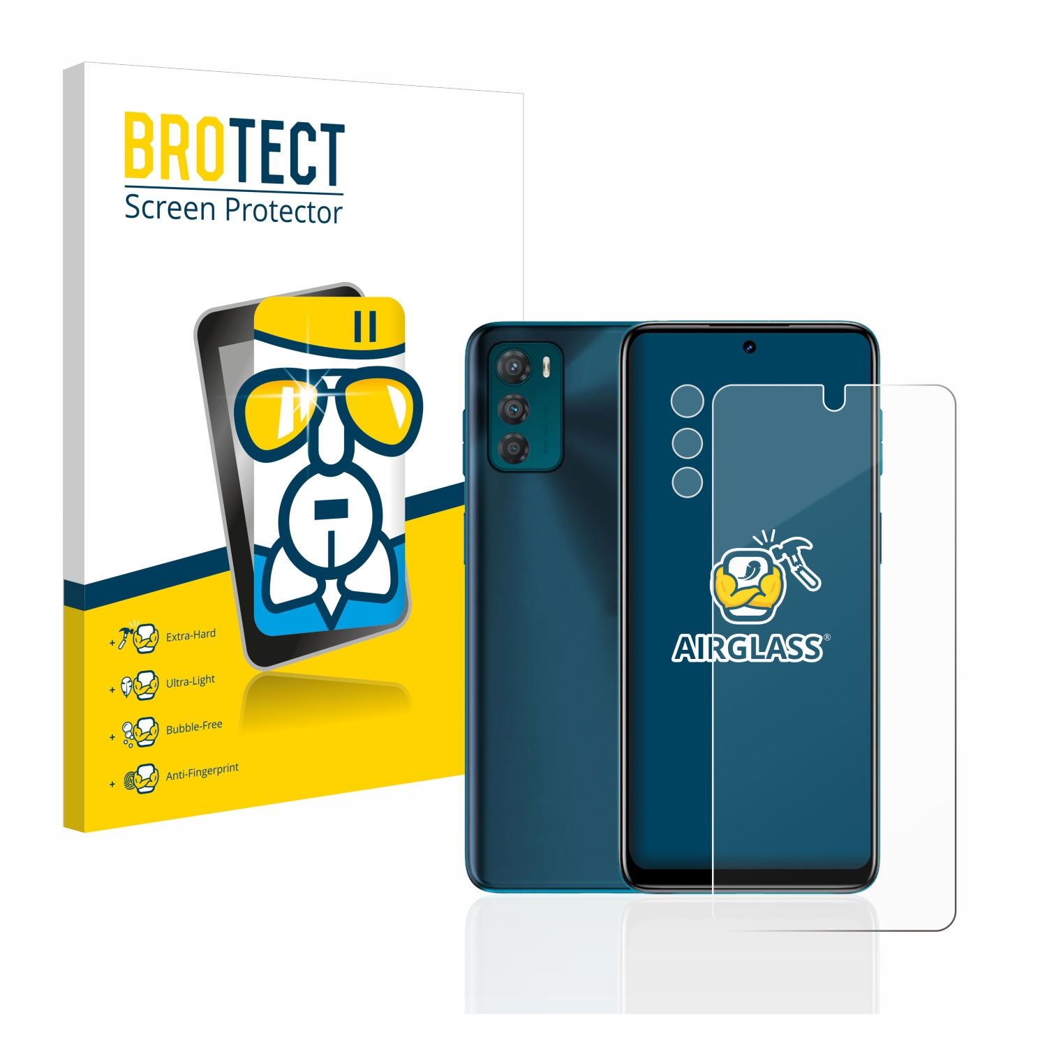 BROTECT Airglass Moto klare Schutzfolie(für G42) Motorola