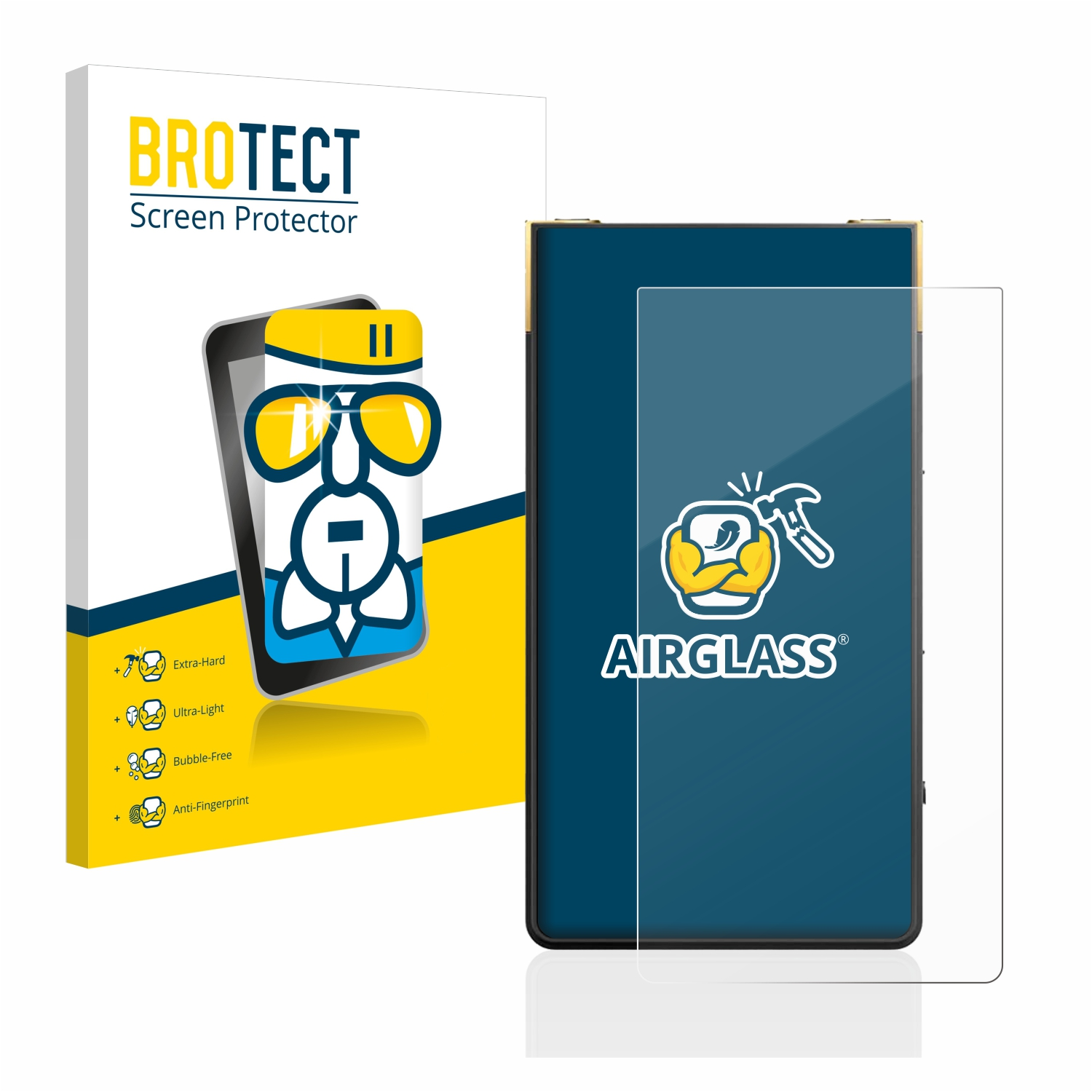 BROTECT Airglass Schutzfolie(für Walkman NW-ZX707) Sony klare