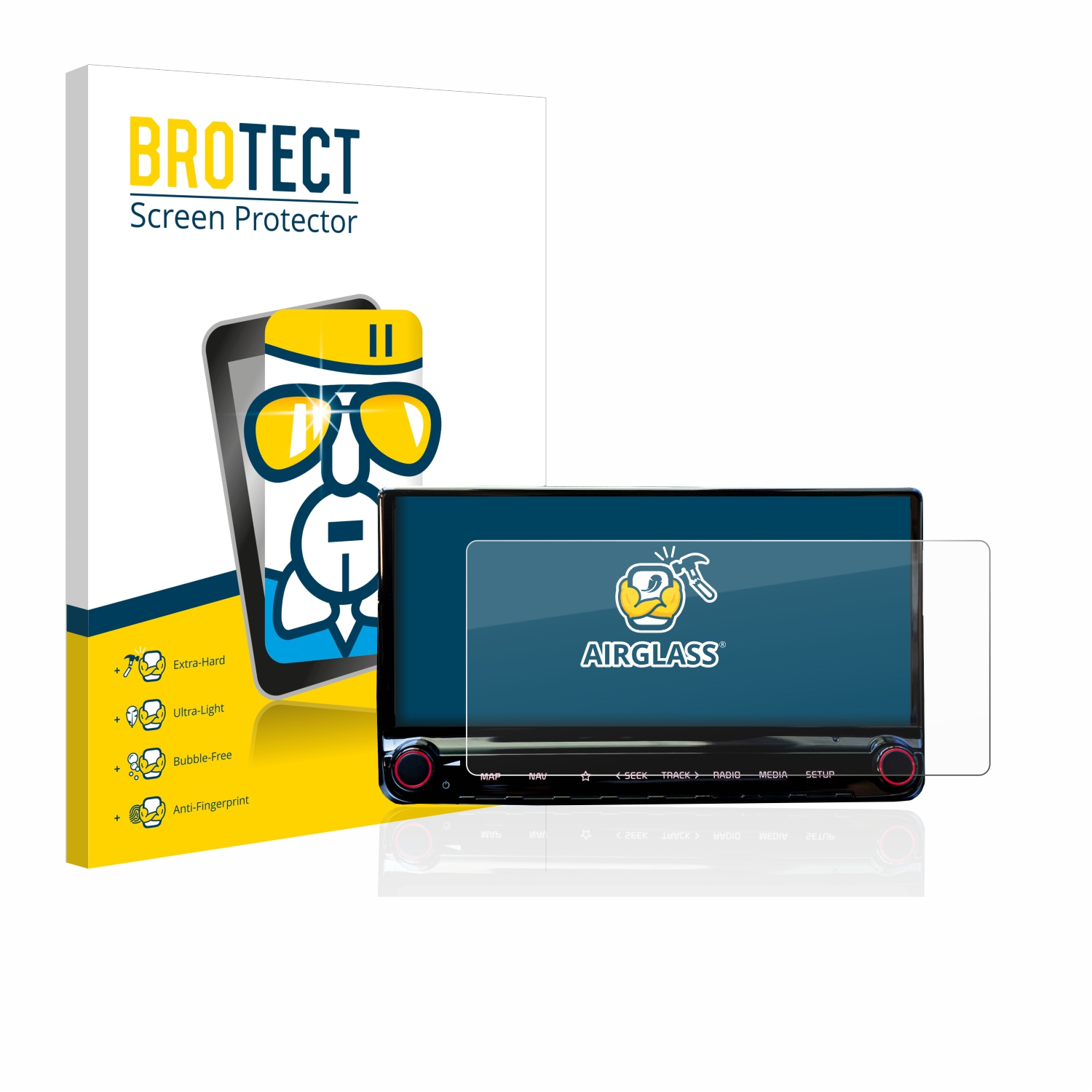 BROTECT Airglass System Schutzfolie(für Infotainment 10.25\