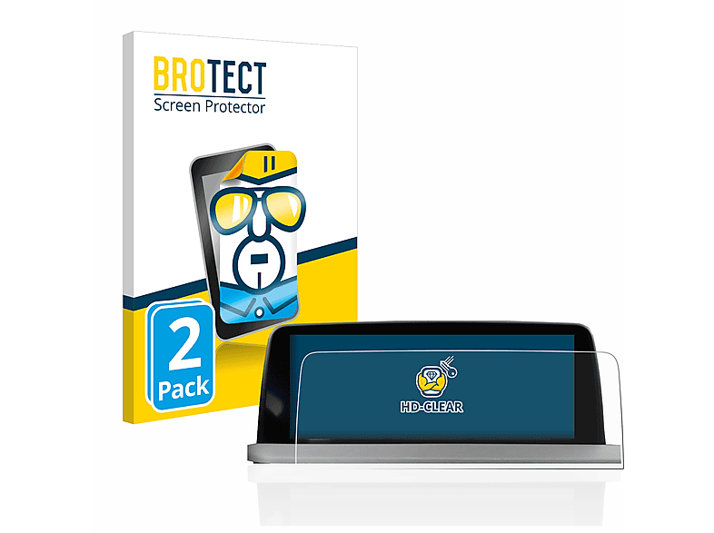 BROTECT 2x klare Schutzfolie(für BMW X3 G01 2017-2021 Infotainment System 10.2\
