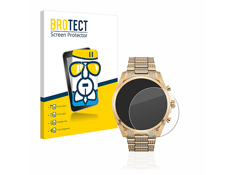BROTECT Airglass klare Schutzfolie(für Michael Kors Access Gen 6 Bradshaw) | Smartwatch Schutzfolien & Gläser
