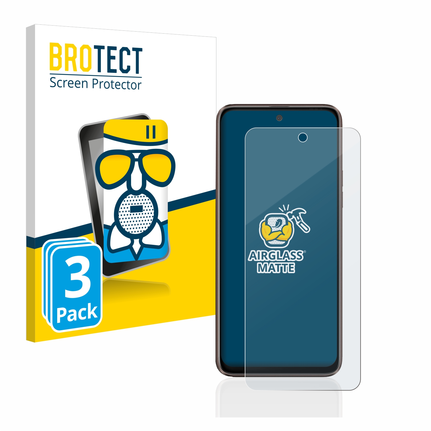 U23 Schutzfolie(für Airglass HTC BROTECT Pro) matte 3x