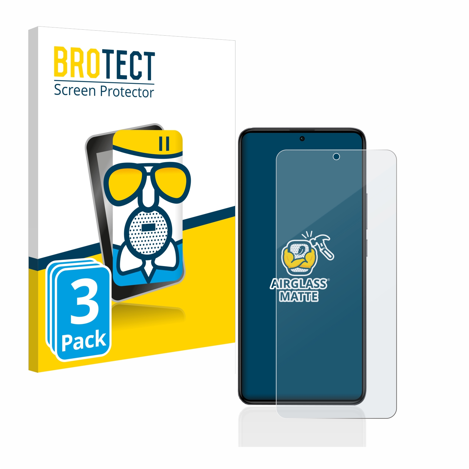 BROTECT Pro) Schutzfolie(für Poco F5 3x matte Airglass Xiaomi