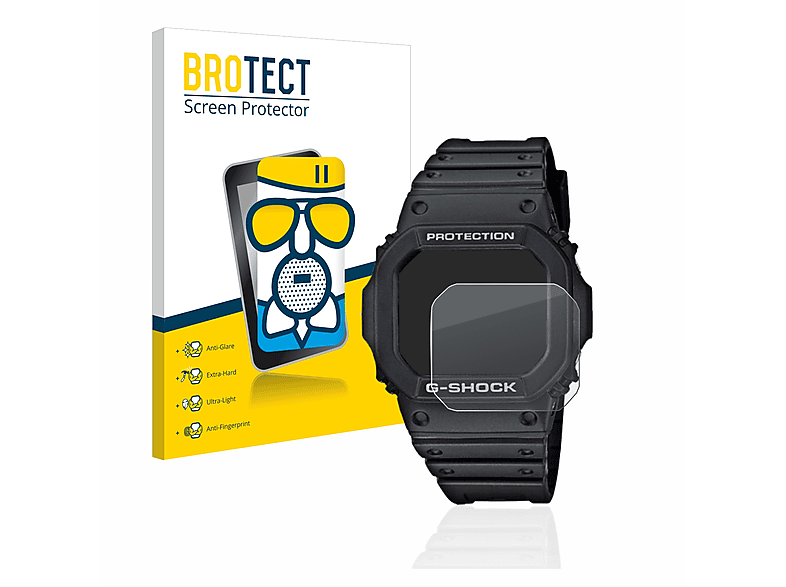 BROTECT G-Shock Schutzfolie(für Casio matte Airglass GW-M5610-1ER)