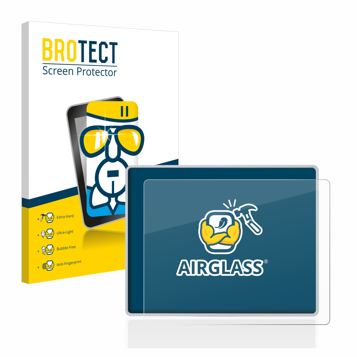 BROTECT 3x Airglass klare TPG2200 Schutzfolie(für Advisor Motorola Tetra-Pager)