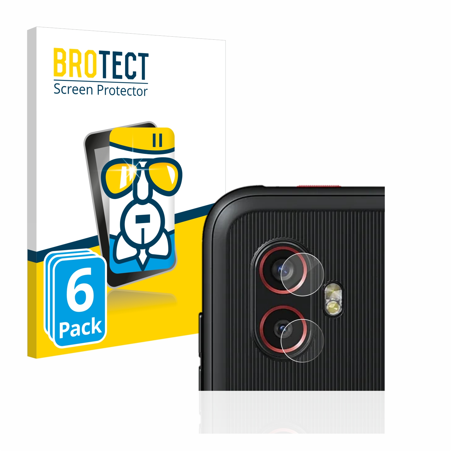 6x Edition) Xcover klare Airglass BROTECT Schutzfolie(für Pro 6 Galaxy Samsung Enterprise