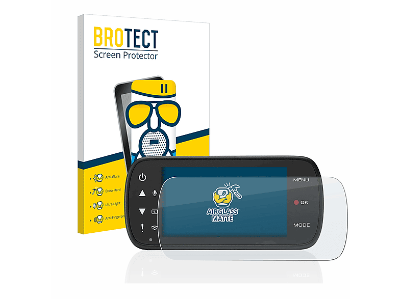 BROTECT Airglass matte Schutzfolie(für Kenwood DRV-A601W)