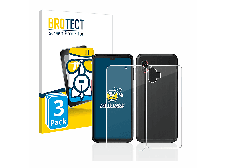 BROTECT 3x Airglass klare Schutzfolie(für Samsung Galaxy Xcover 6 Pro Enterprise Edition) | Displayschutzfolien & Gläser