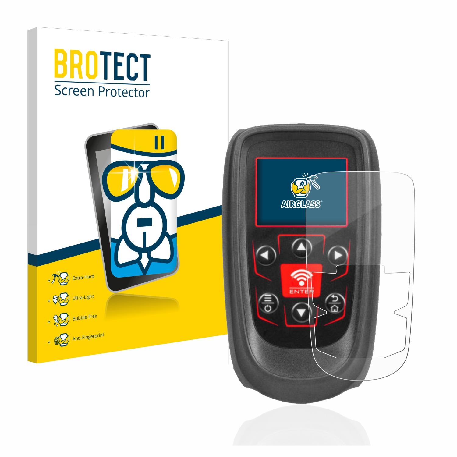 BROTECT Airglass klare Schutzfolie(für Bartec TECH 600)