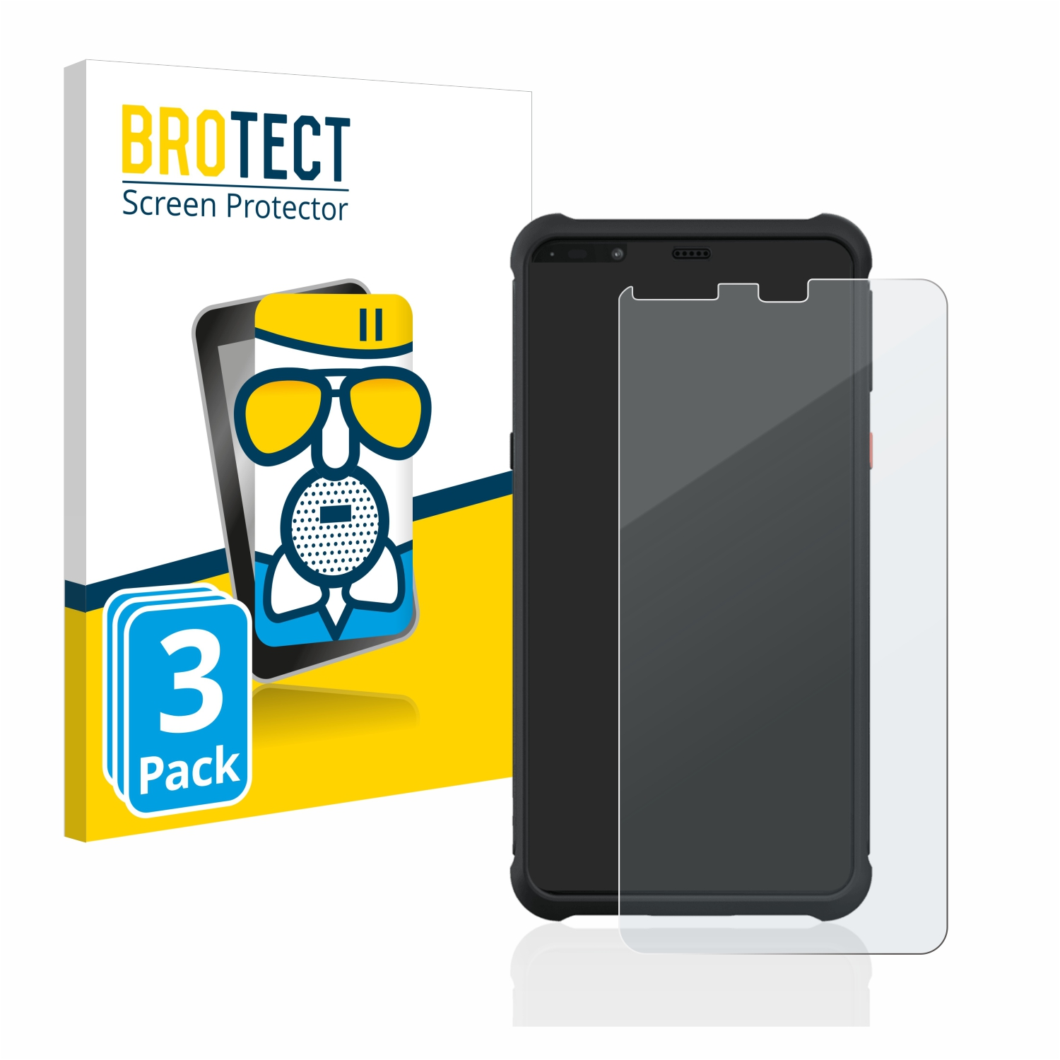 BROTECT 3x Airglass Phone) Pixavi matte Bartec Schutzfolie(für