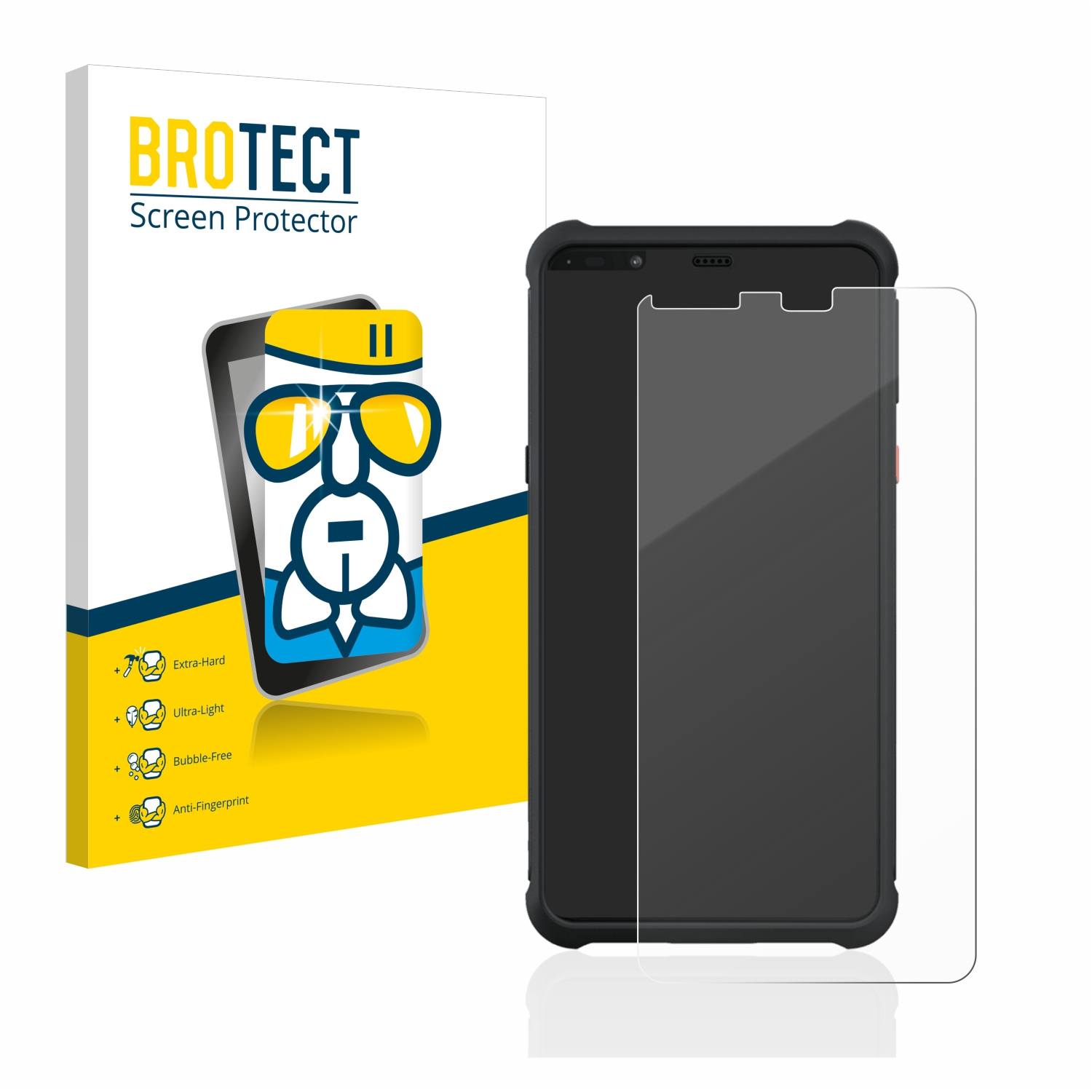 BROTECT Phone) Pixavi klare Bartec Airglass Schutzfolie(für