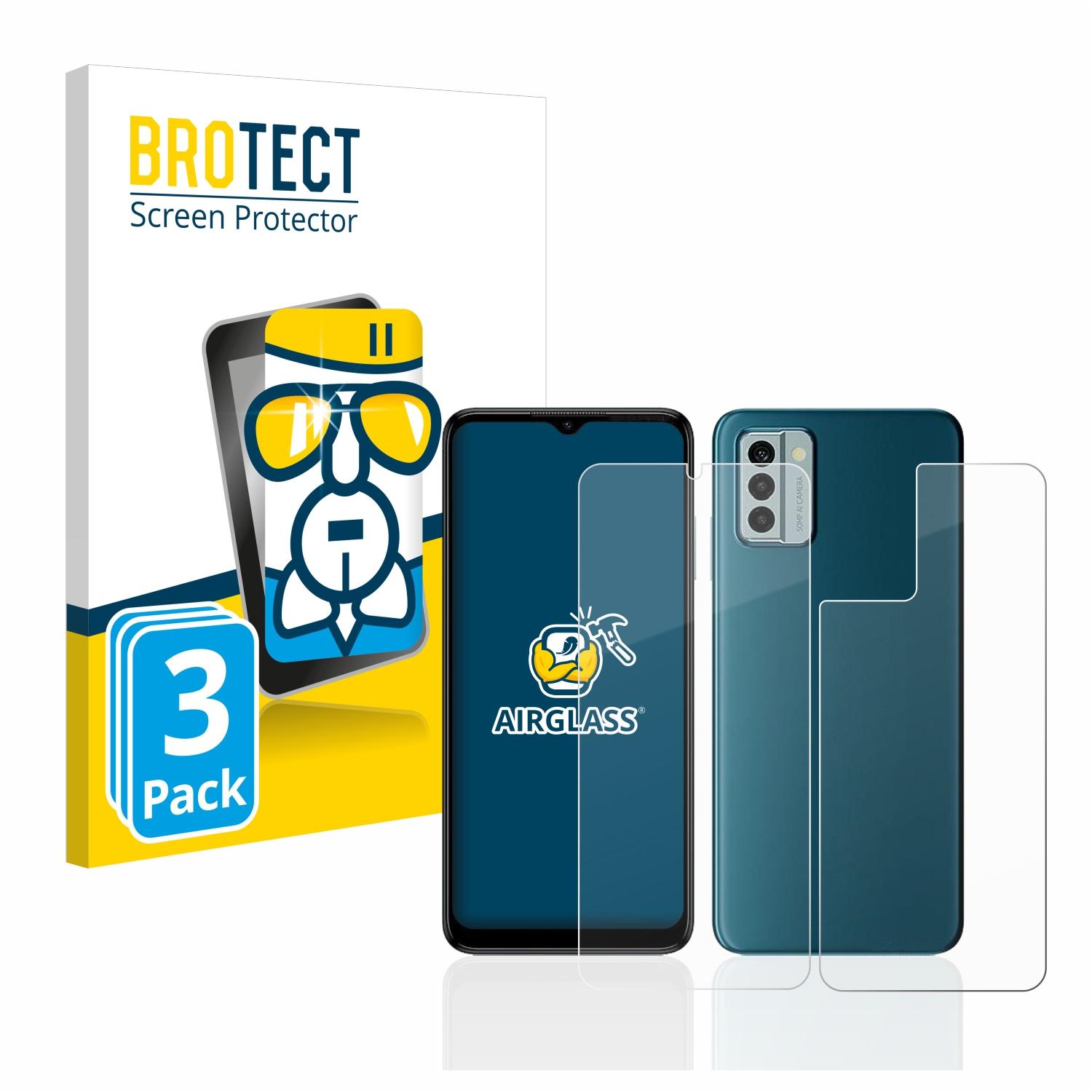 BROTECT 3x Airglass klare Schutzfolie(für G22) Nokia