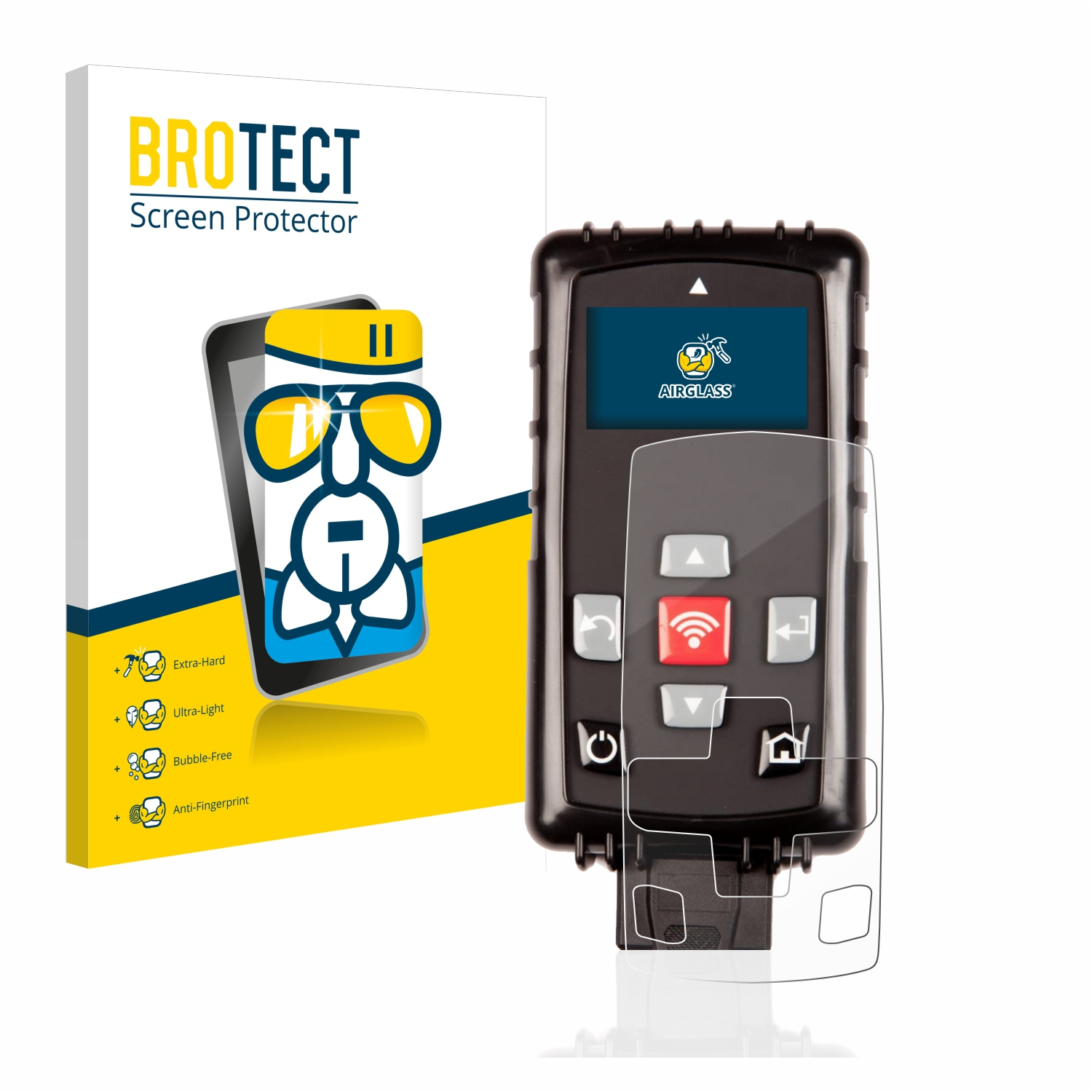 BROTECT Airglass klare Bartec 400sde) Tech Schutzfolie(für